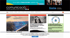 Desktop Screenshot of comunicacio21.cat