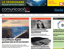 Tablet Screenshot of comunicacio21.cat